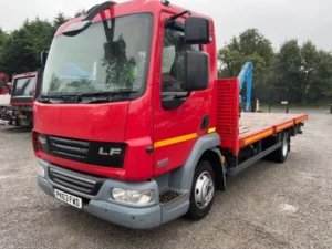 2013 DAF LF 45-220 18ft Flatbed crane