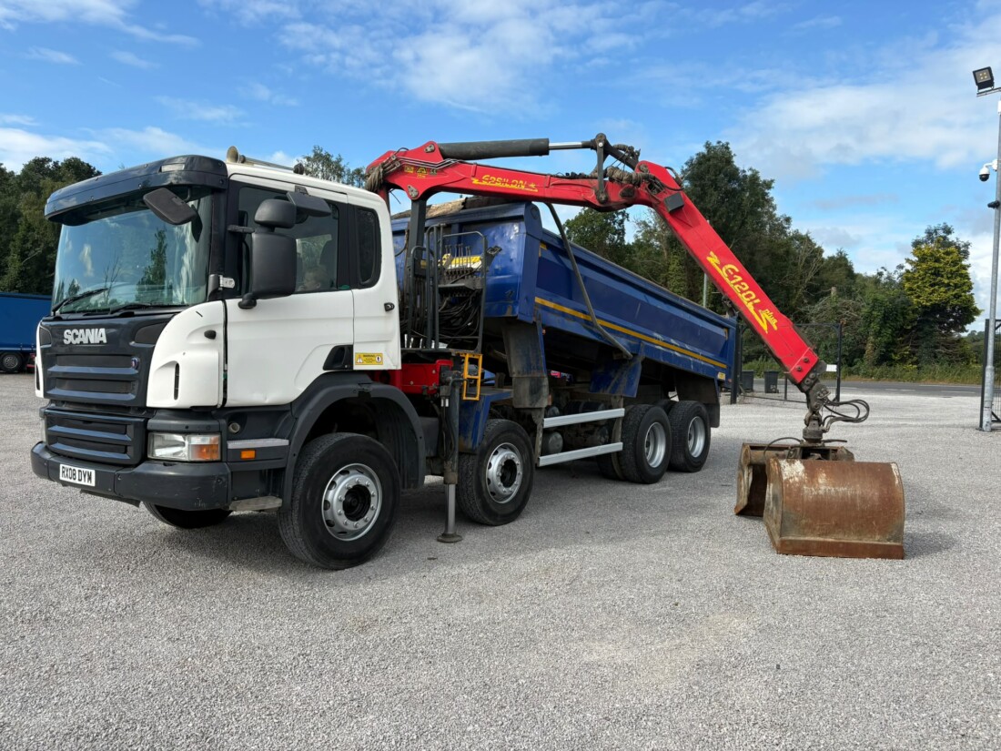 2008 Scania P340 8x4 Tipper Grab