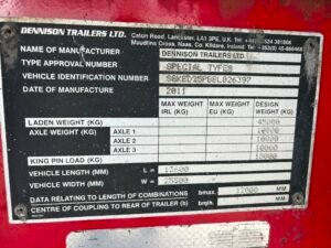 2011 Dennison Extendable Low Loader